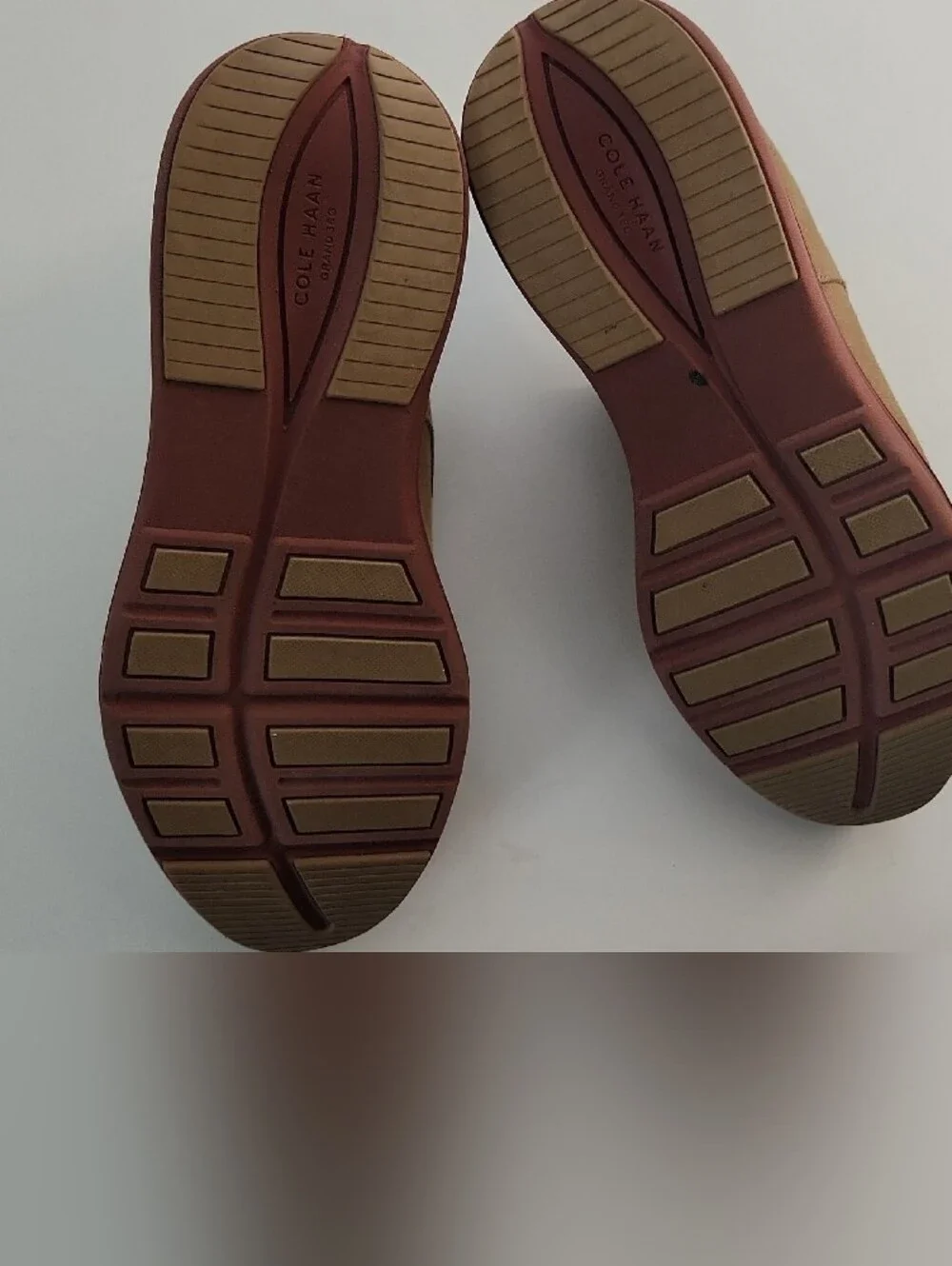 Cole Haan Suede Derby Shoes in Tan and Brown